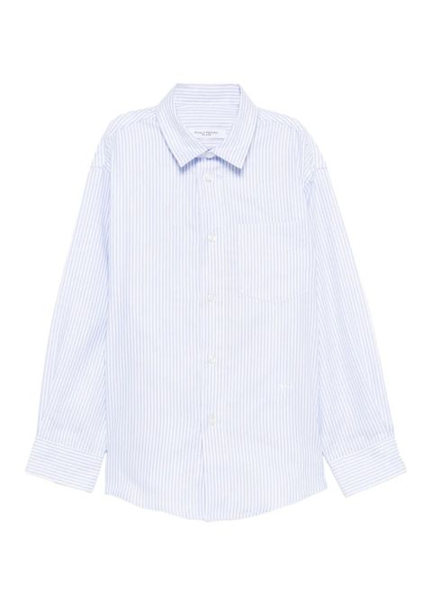Camicia a righe PAOLO PECORA KIDS | PP4105AZZURRO